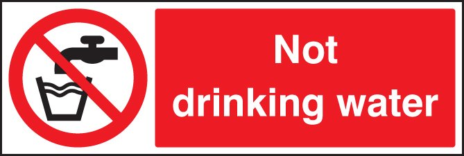 Not drinking water   Size: A (100x75mm)