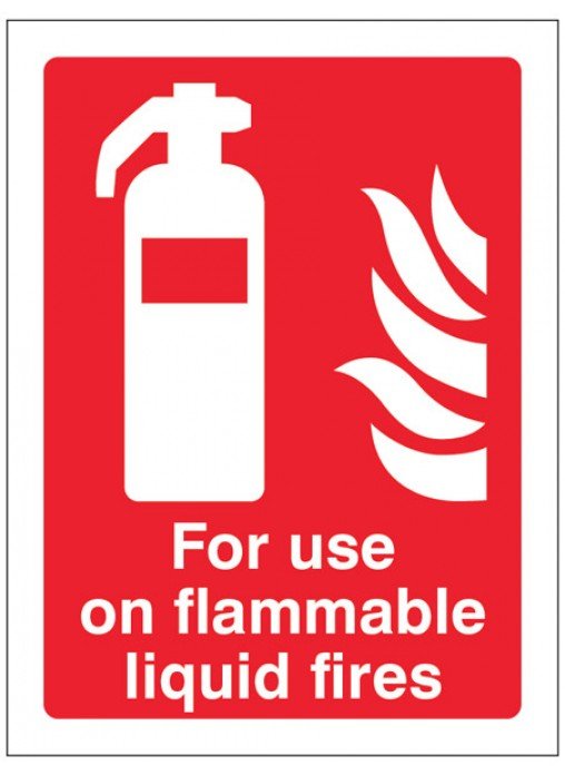 For use on flammable liquid fires