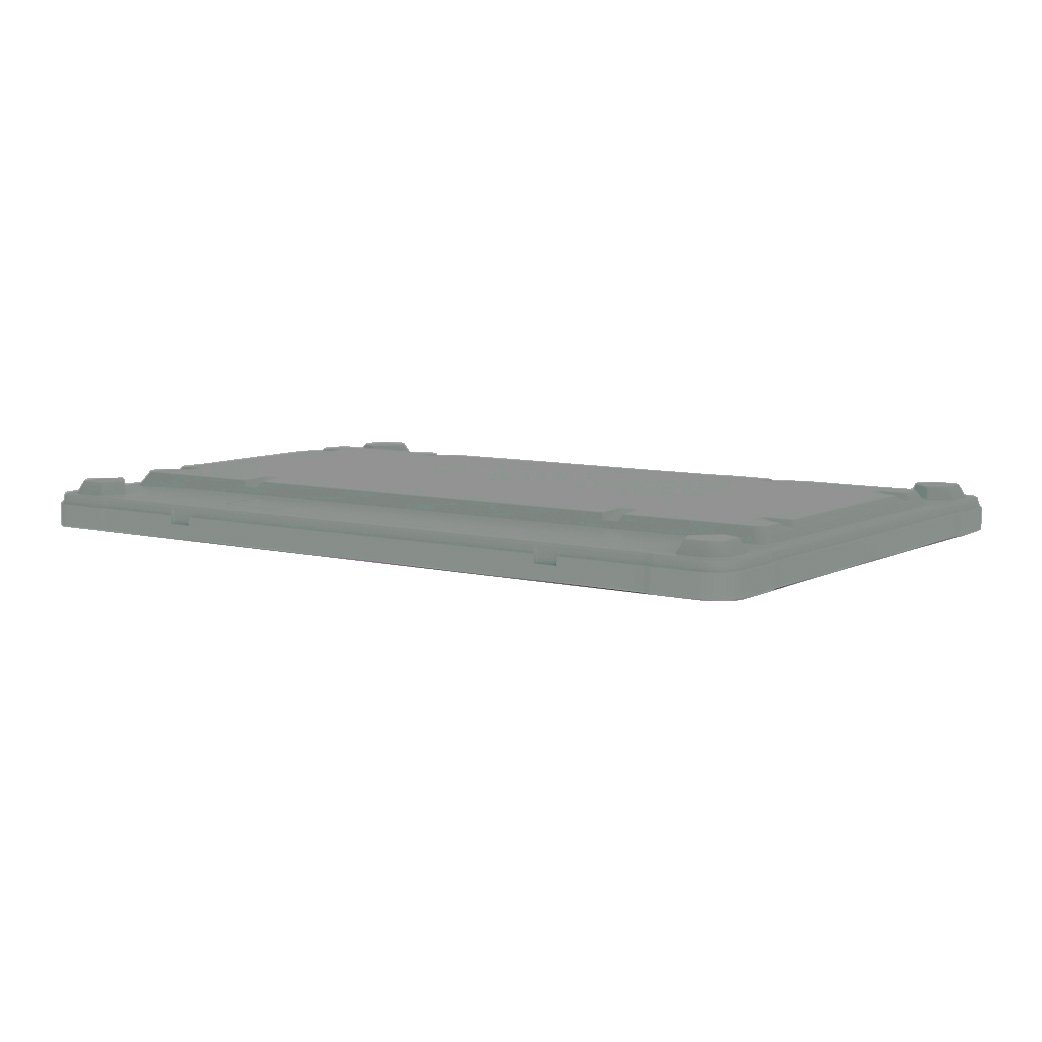 Box Pallet Lid - to fit 500ltr, HDPE, Grey, 1200x800mm