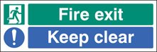 Fire exit - keep clear