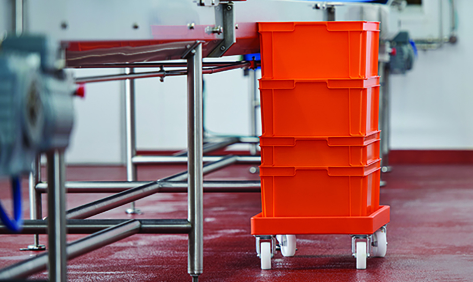 Stable stacking Trays