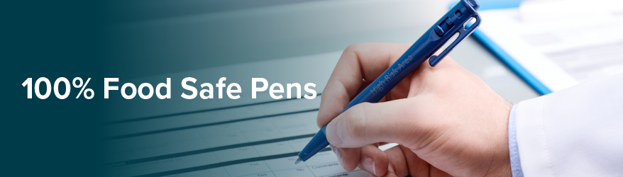 Detectable HD Retractable Pens - Fine Tip Ink, Metal Detectable & X-Ray  Visible, Food Factory Pens